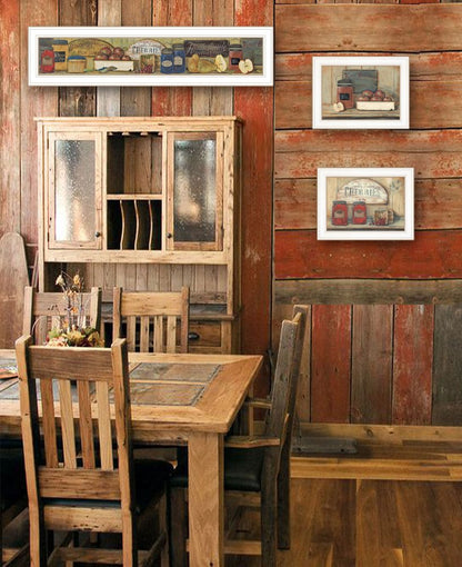 Set Of Three Country Kitchen 1 White Framed Print Kitchen Wall Art HomeRoots