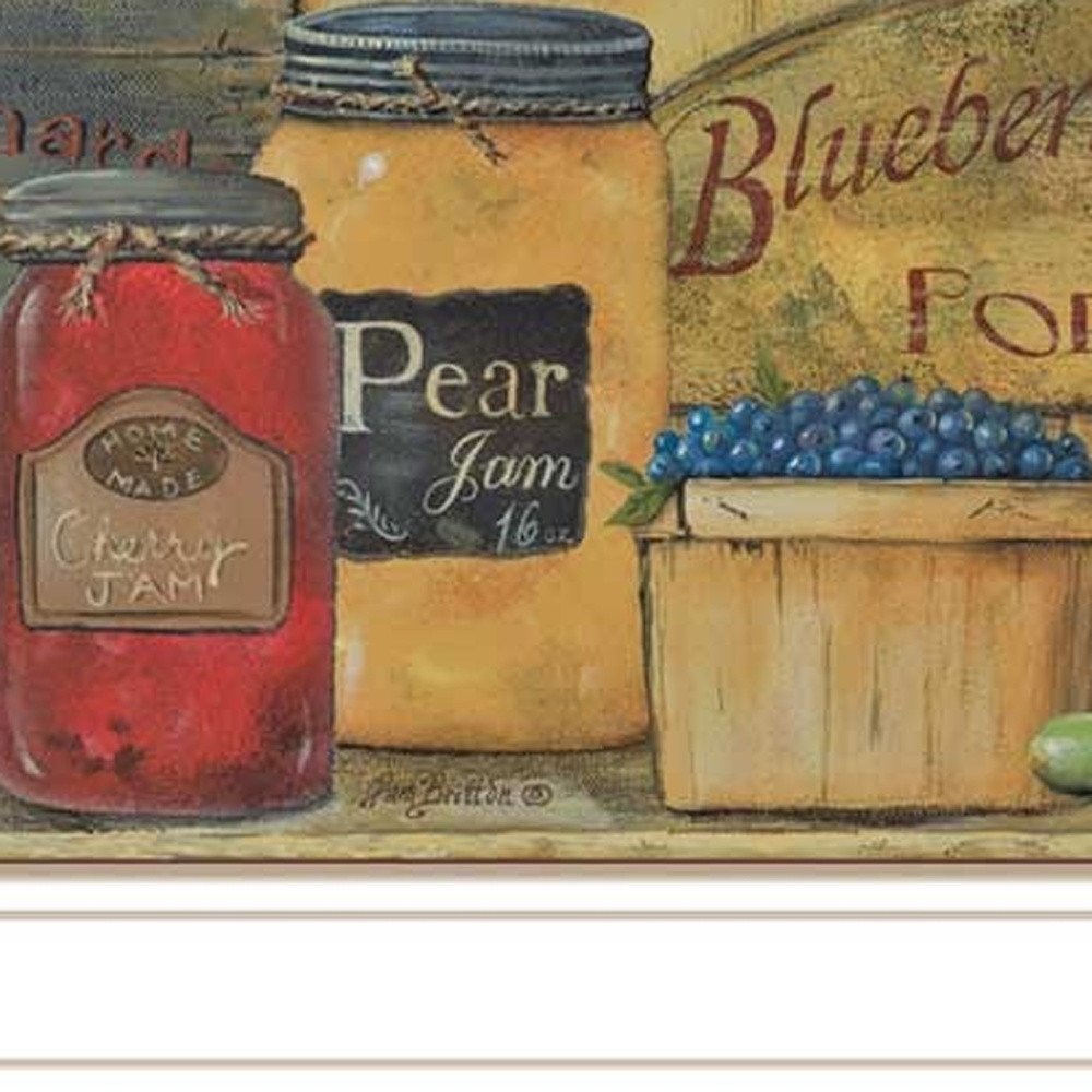 Set Of Three Country Kitchen 1 White Framed Print Kitchen Wall Art HomeRoots