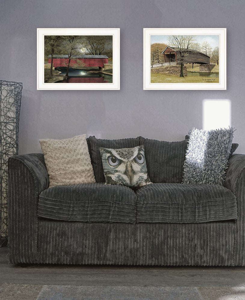 Set Of Two Bridges of 1 White Framed Print Wall Art HomeRoots