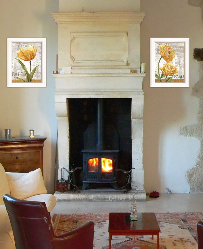 Set Of Two Paris 1 White Framed Print Wall Art HomeRoots