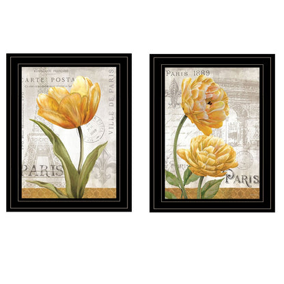 Set Of Two Paris 2 Black Framed Print Wall Art HomeRoots