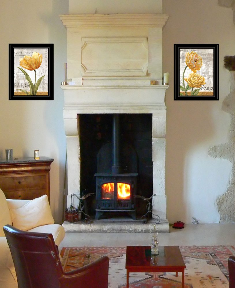 Set Of Two Paris 2 Black Framed Print Wall Art HomeRoots