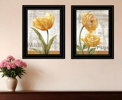 Set Of Two Paris 2 Black Framed Print Wall Art HomeRoots