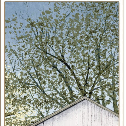 Set Of Two Country Barns 1 White Framed Print Wall Art HomeRoots