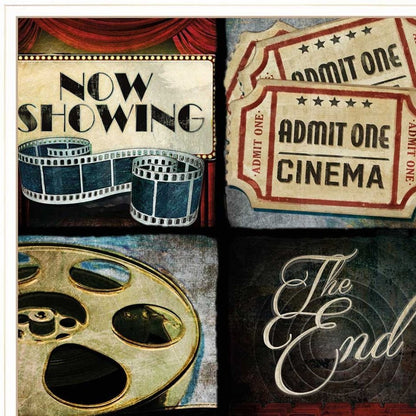Set Of Two At The Movies 1 White Framed Print Wall Art HomeRoots