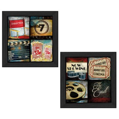 Set Of Two At The Movies 2 Black Framed Print Wall Art HomeRoots