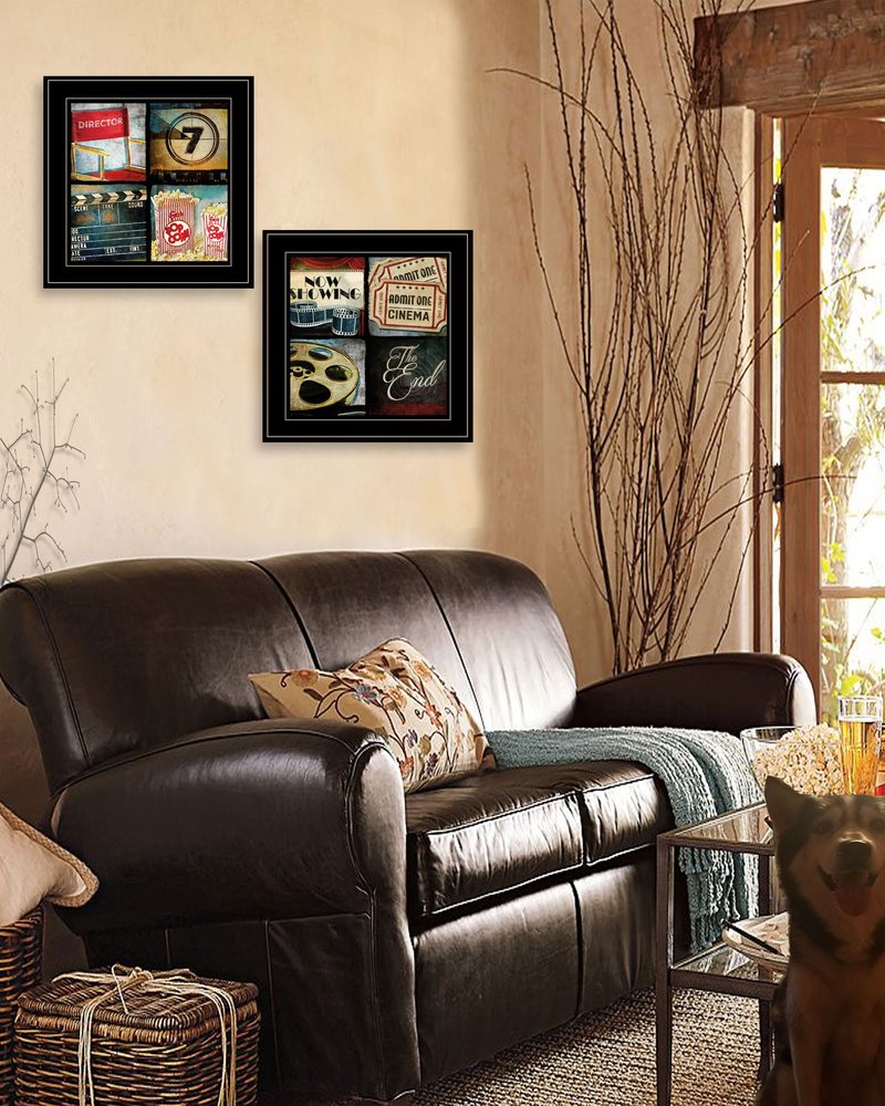 Set Of Two At The Movies Black Framed Print Wall Art HomeRoots