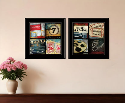 Set Of Two At The Movies Black Framed Print Wall Art HomeRoots