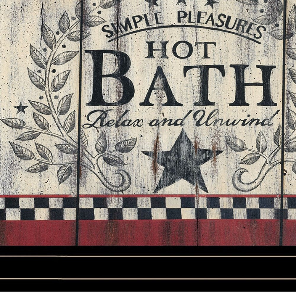 Set Of Two Hot Bath Black Framed Print Bathroom Wall Art HomeRoots