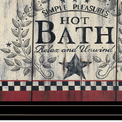 Set Of Two Hot Bath Black Framed Print Bathroom Wall Art HomeRoots