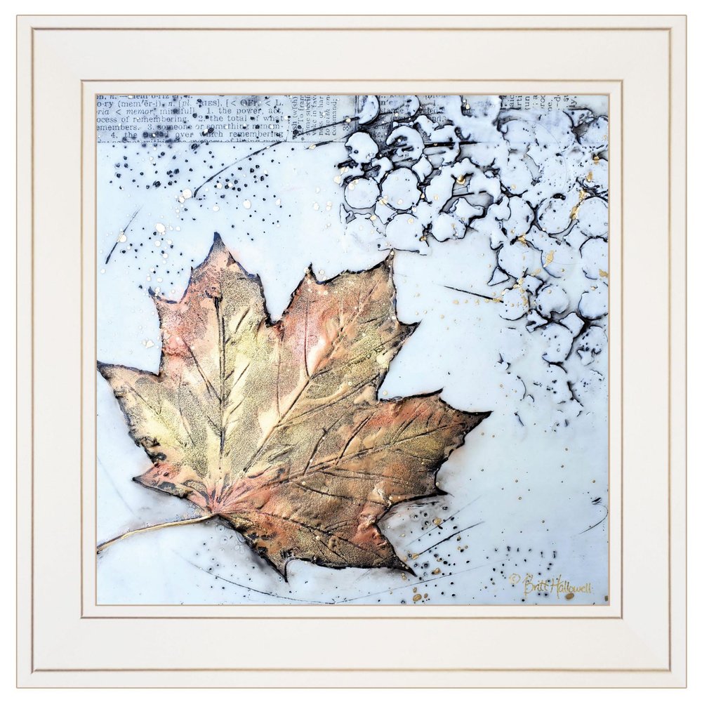 Channeling Fall 1 White Framed Print Wall Art HomeRoots
