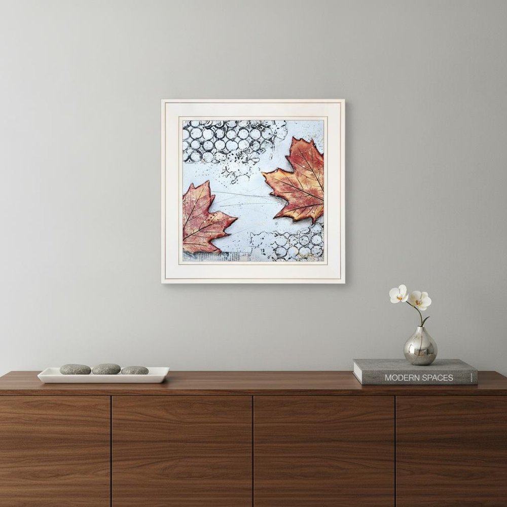 Channeling Fall 3 White Framed Print Wall Art HomeRoots