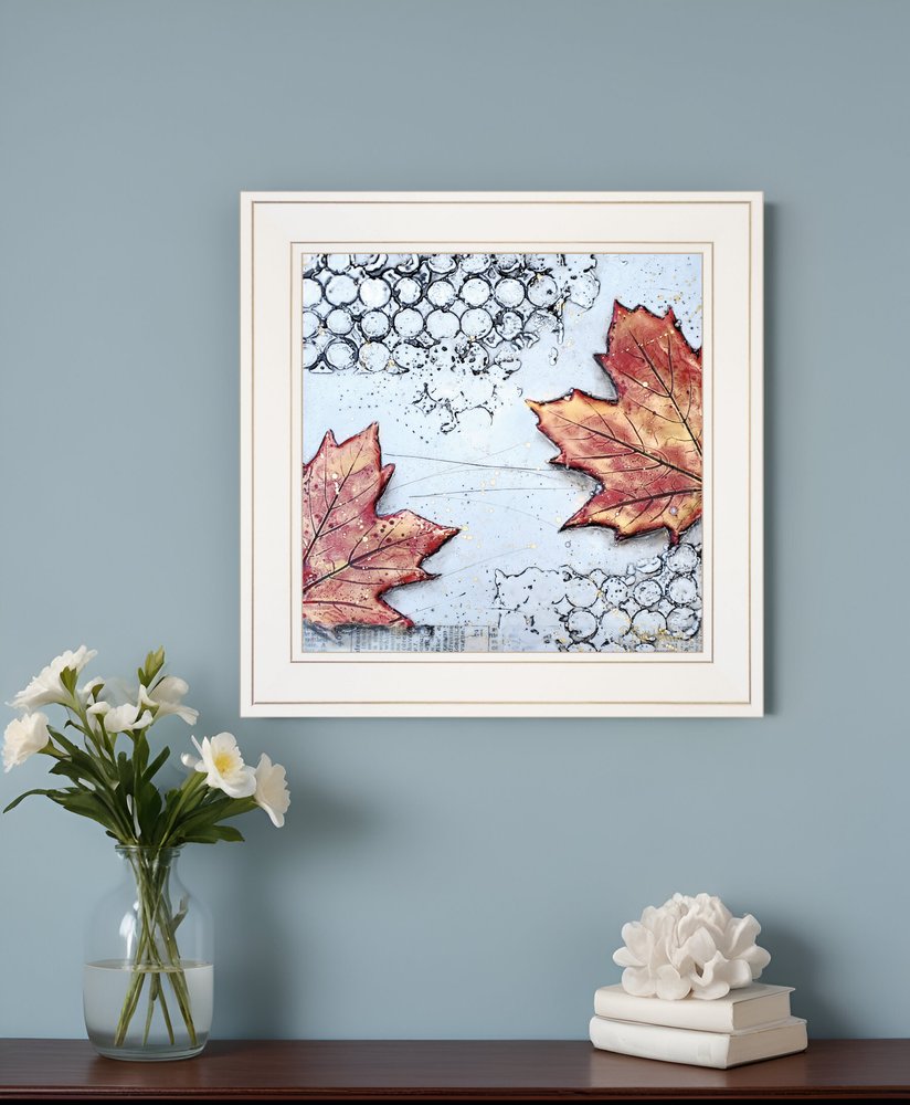 Channeling Fall 3 White Framed Print Wall Art HomeRoots
