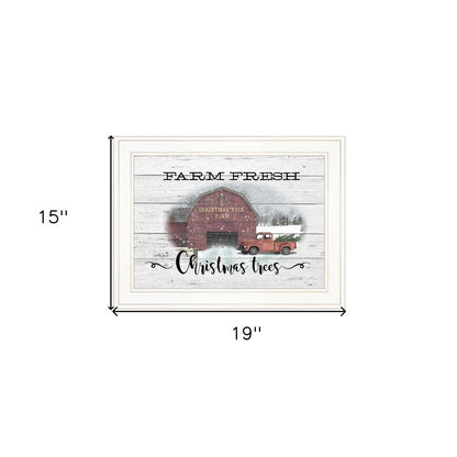 Farm Fresh Christmas Trees 2 White Framed Print Wall Art HomeRoots