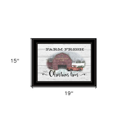 Farm Fresh Christmas Trees 3 Black Framed Print Wall Art HomeRoots