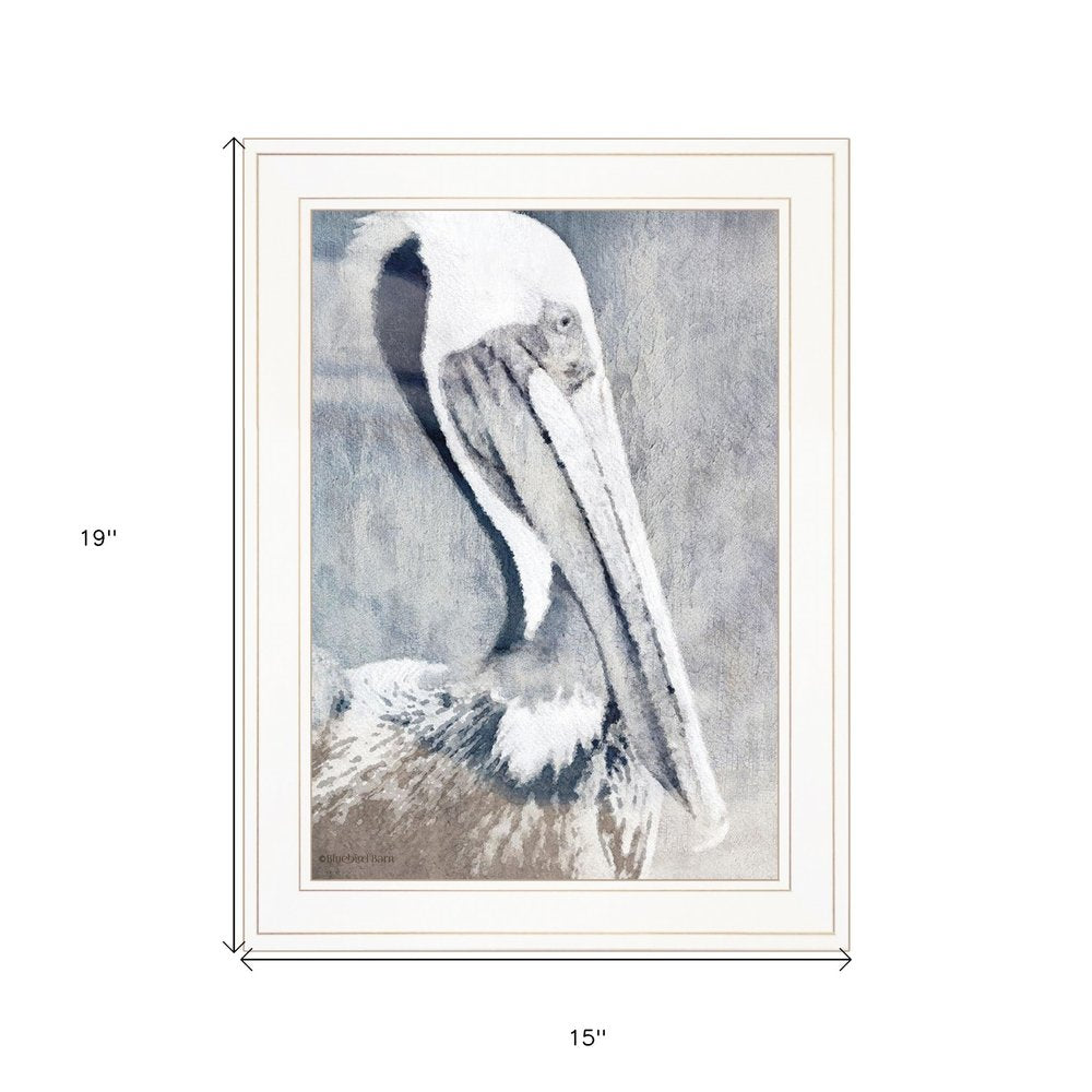 Pelican 1 White Framed Print Kitchen Wall Art HomeRoots