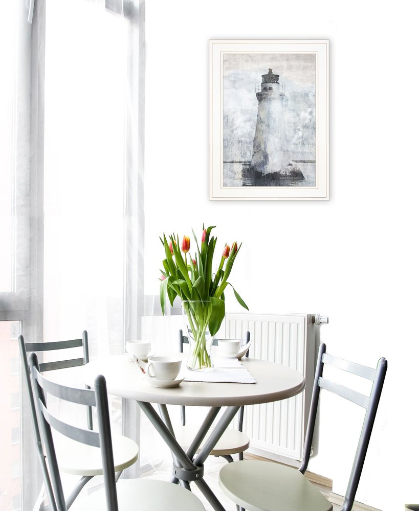Lighthouse 1 White Framed Print Wall Art HomeRoots