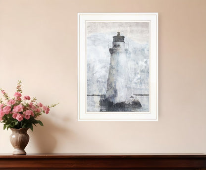 Lighthouse 1 White Framed Print Wall Art HomeRoots
