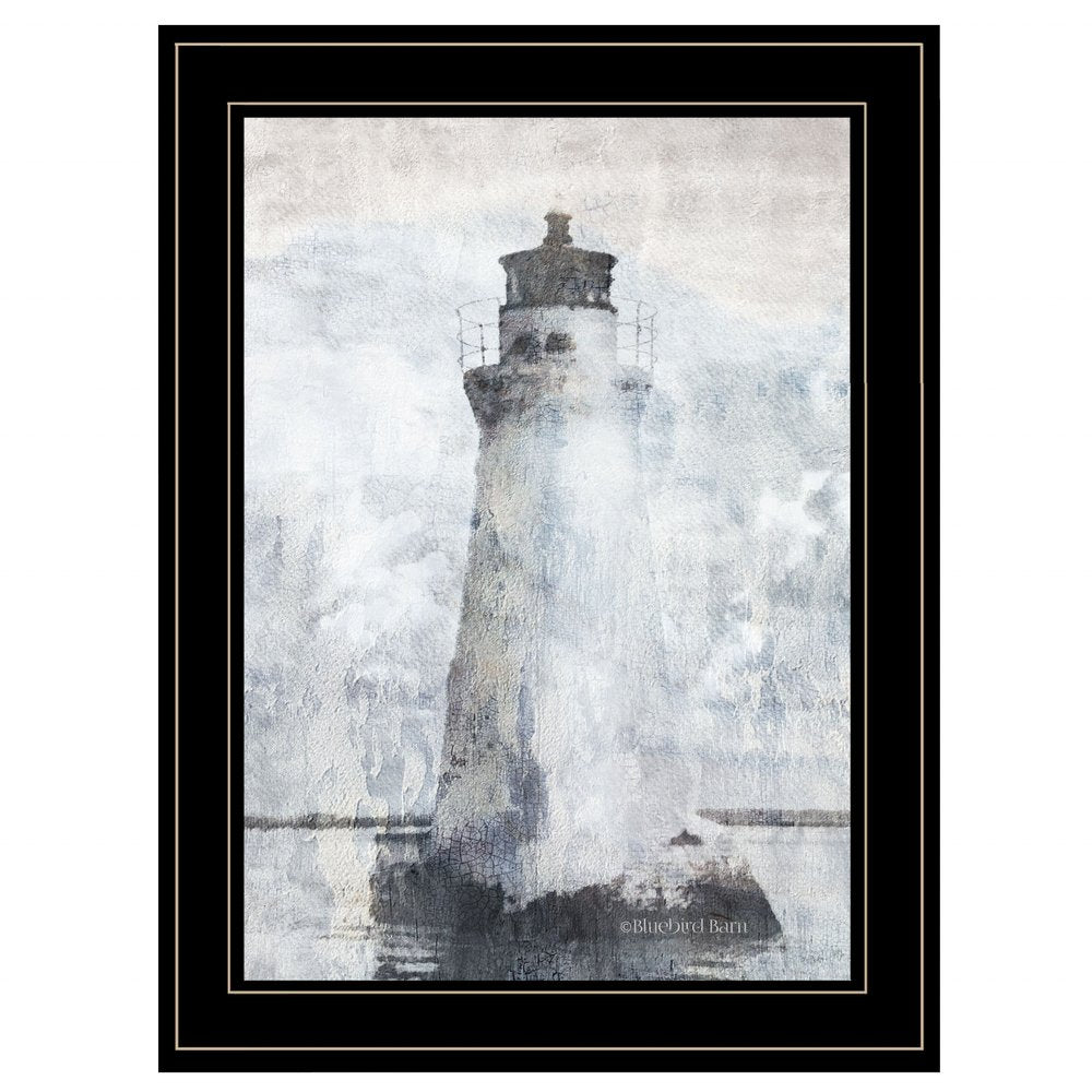 Lighthouse 2 Black Framed Print Wall Art HomeRoots