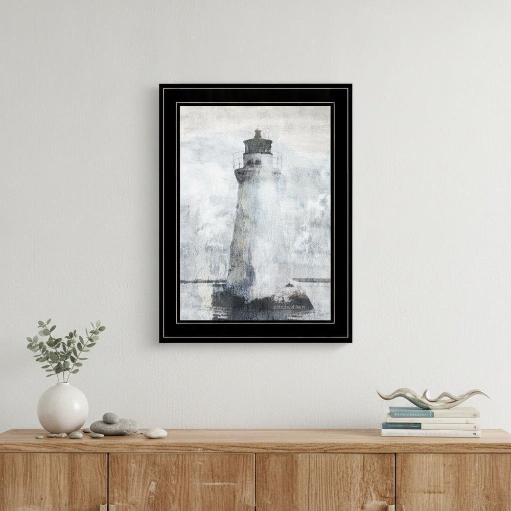 Lighthouse 2 Black Framed Print Wall Art HomeRoots