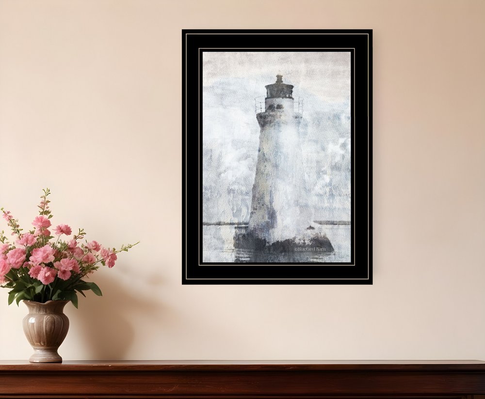 Lighthouse 2 Black Framed Print Wall Art HomeRoots