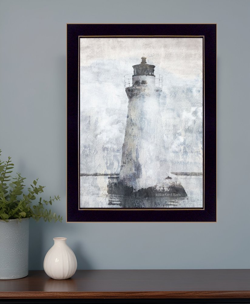 Lighthouse 3 Black Framed Print Wall Art HomeRoots