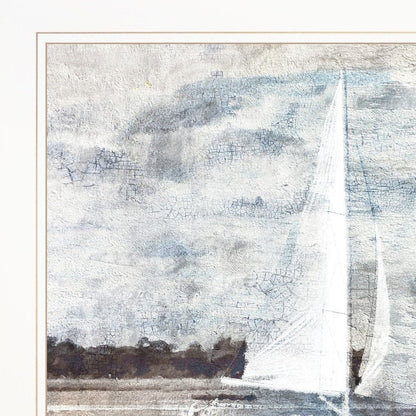 Sailboat on Water White Framed Print Wall Art HomeRoots