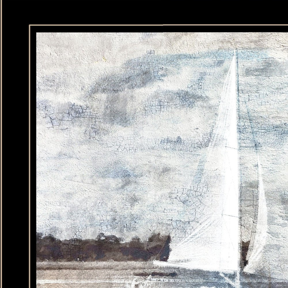 Sailboat on Water Black Framed Print Wall Art HomeRoots