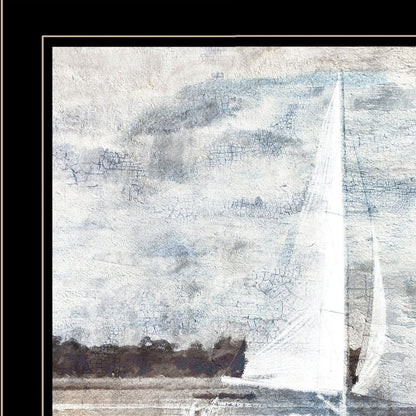 Sailboat on Water Black Framed Print Wall Art HomeRoots