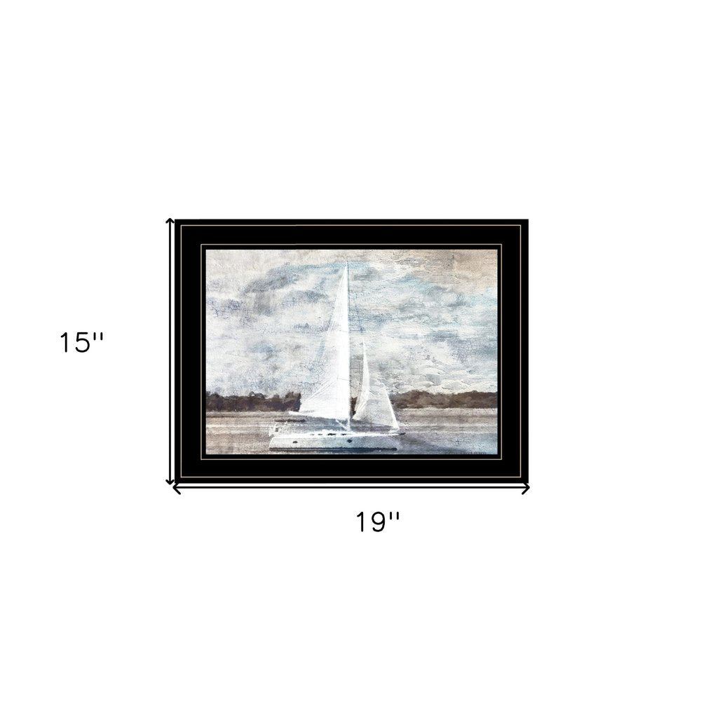 Sailboat on Water Black Framed Print Wall Art HomeRoots