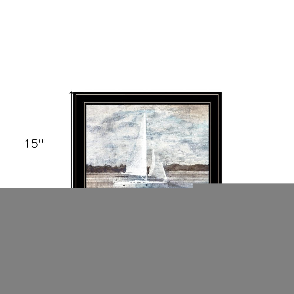Sailboat on Water 3 Black Framed Print Wall Art HomeRoots