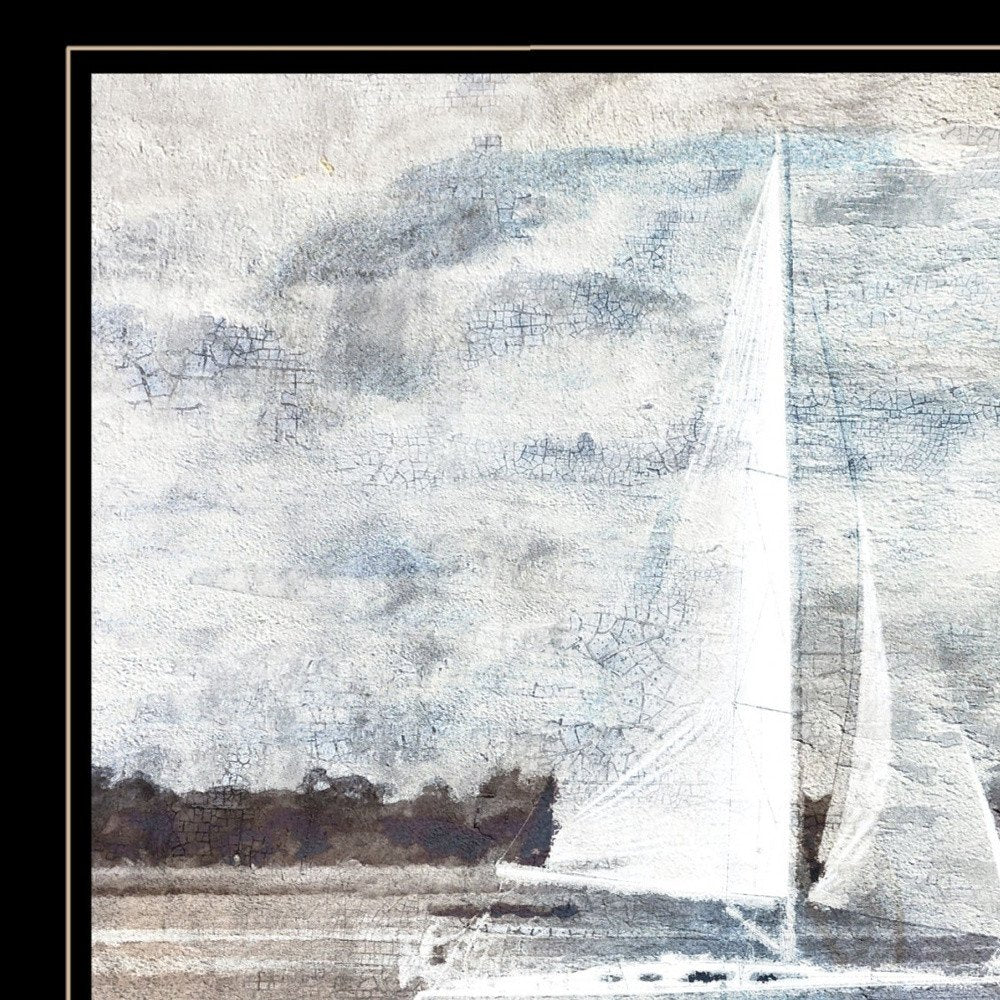 Sailboat on Water Black Framed Print Wall Art HomeRoots