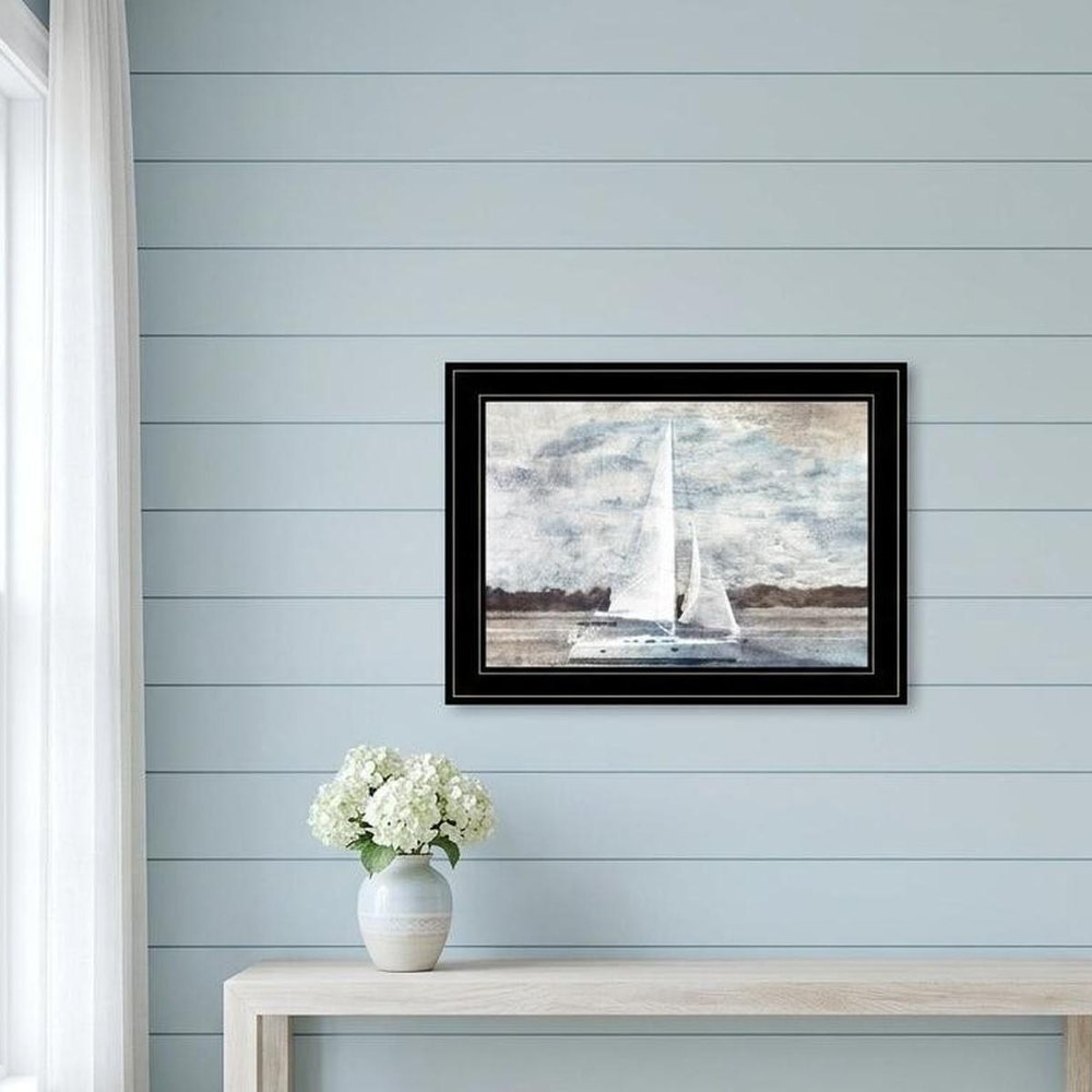Sailboat on Water Black Framed Print Wall Art HomeRoots
