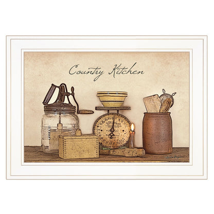 Country Kitchen White Framed Print Kitchen Wall Art HomeRoots