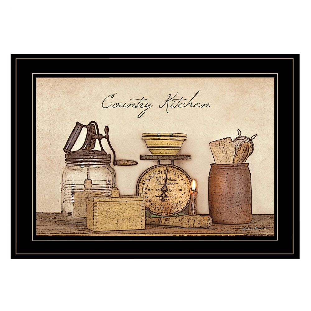 Country Kitchen 10 Black Framed Print Kitchen Wall Art HomeRoots