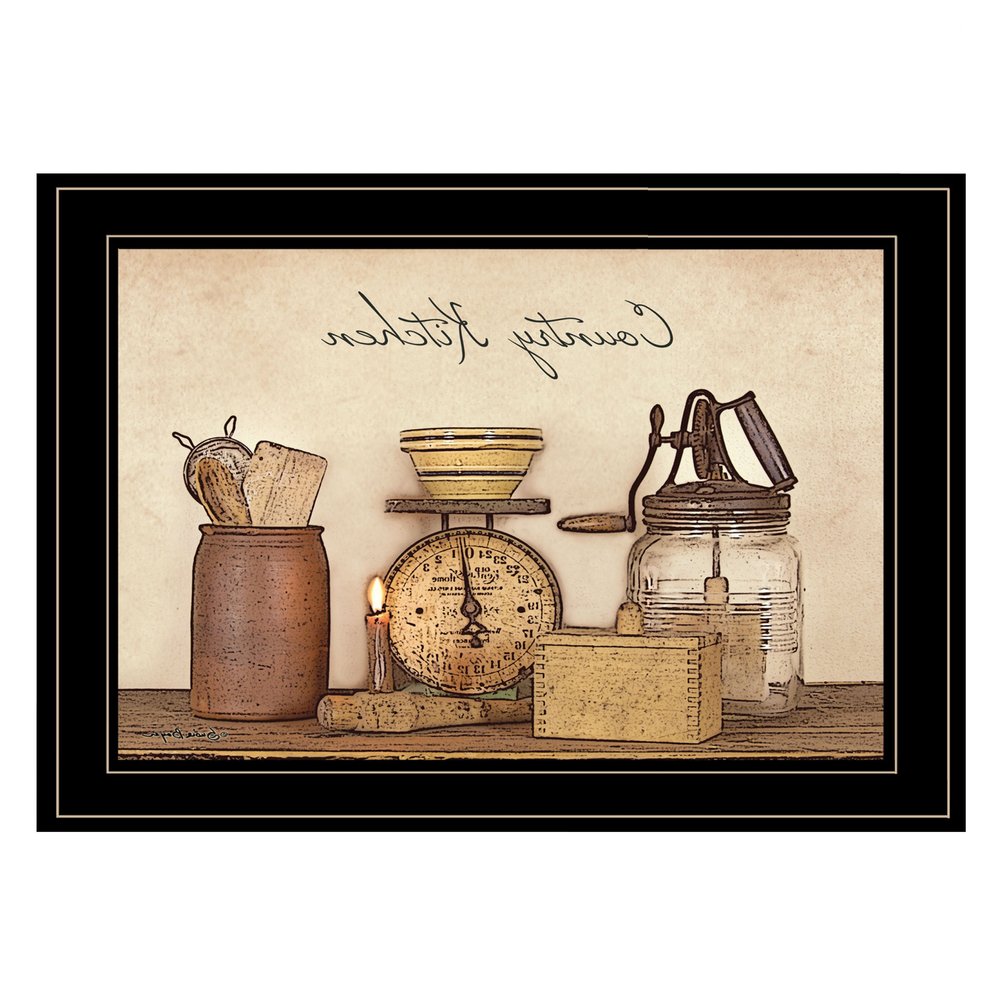 Country Kitchen 10 Black Framed Print Kitchen Wall Art HomeRoots