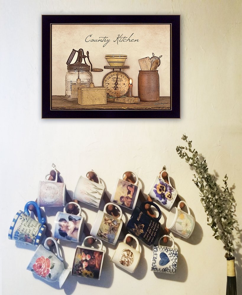 Country Kitchen Black Framed Print Kitchen Wall Art HomeRoots