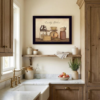 Country Kitchen Black Framed Print Kitchen Wall Art HomeRoots