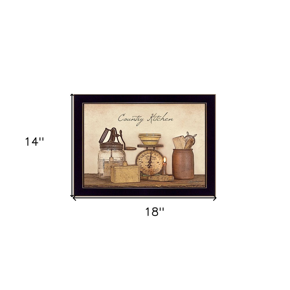 Country Kitchen Black Framed Print Kitchen Wall Art HomeRoots