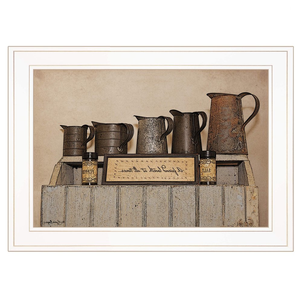 A Friend Loveth at All Time 2 White Framed Print Wall Art HomeRoots