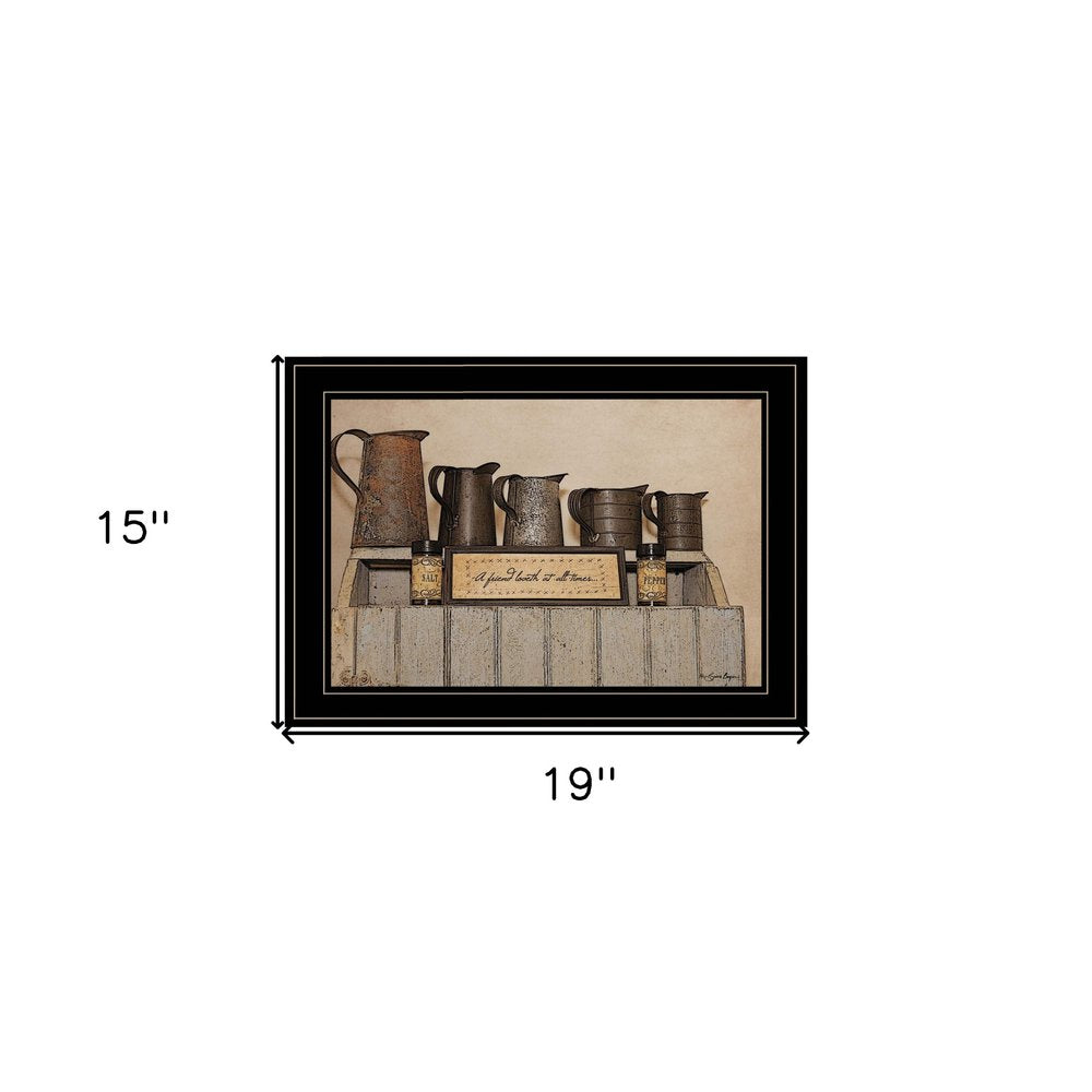 A Friend Loveth at All Time 3 Black Framed Print Wall Art HomeRoots