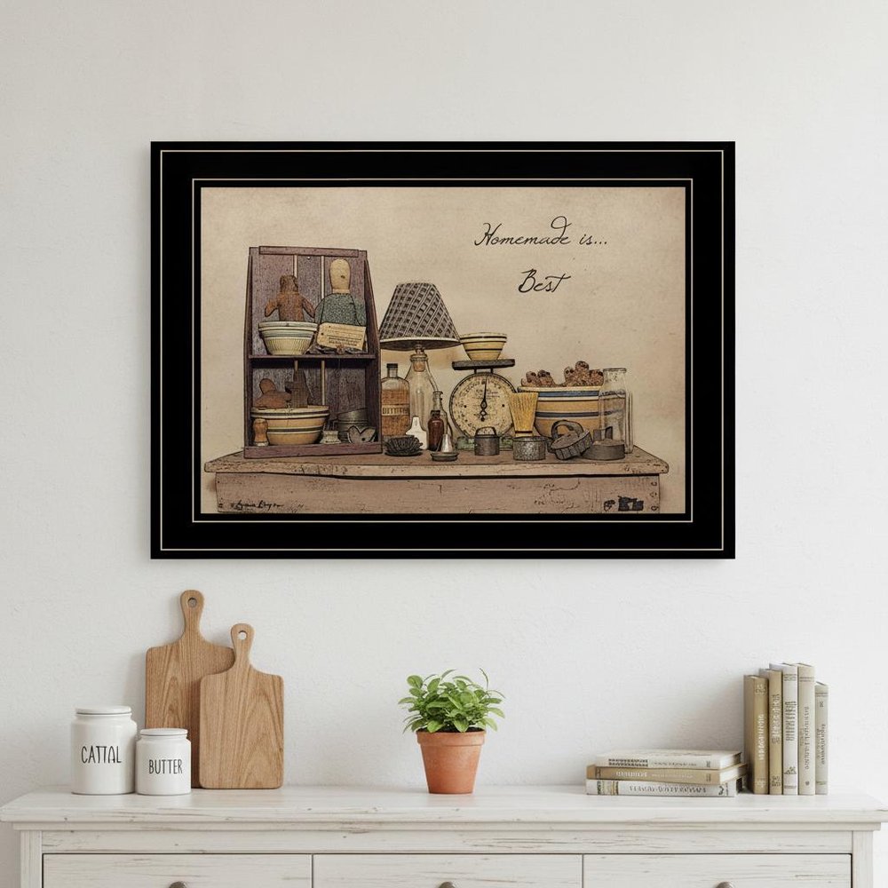 Homemade is Best 3 Black Framed Print Kitchen Wall Art HomeRoots