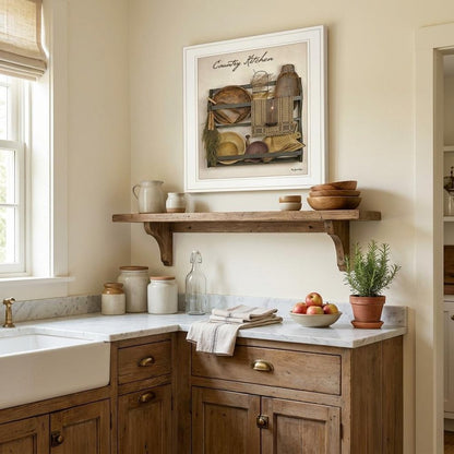 Country Kitchen 12 White Framed Print Kitchen Wall Art HomeRoots