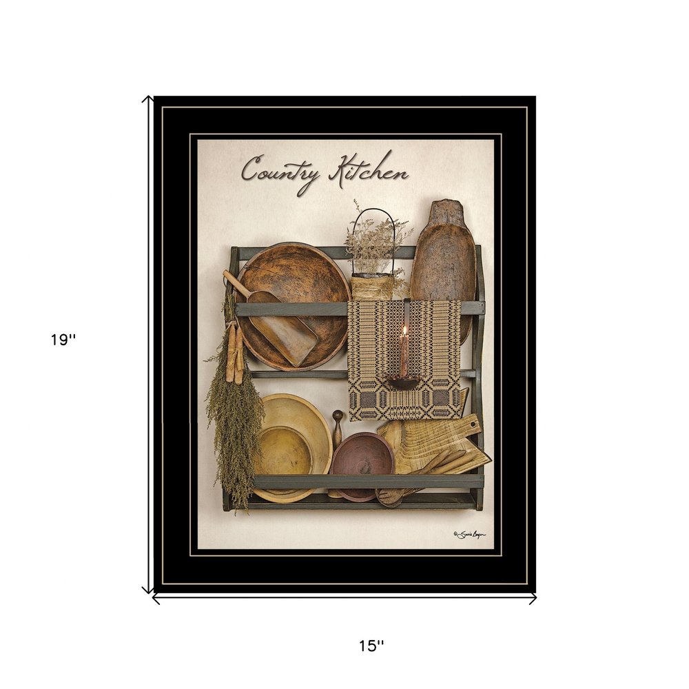 Country Kitchen 13 Black Framed Print Kitchen Wall Art HomeRoots