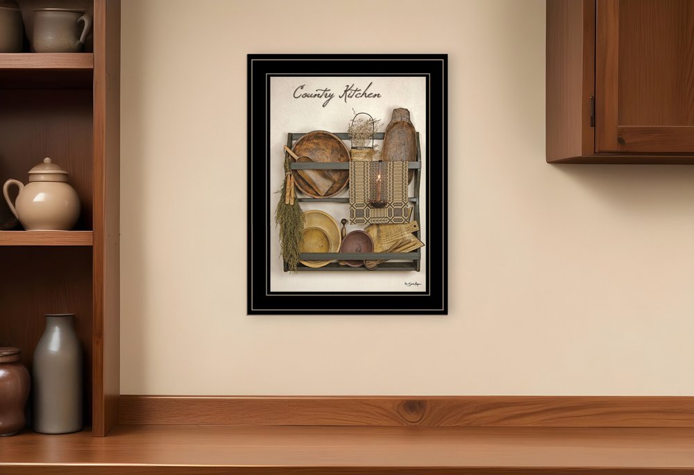 Country Kitchen 13 Black Framed Print Kitchen Wall Art HomeRoots