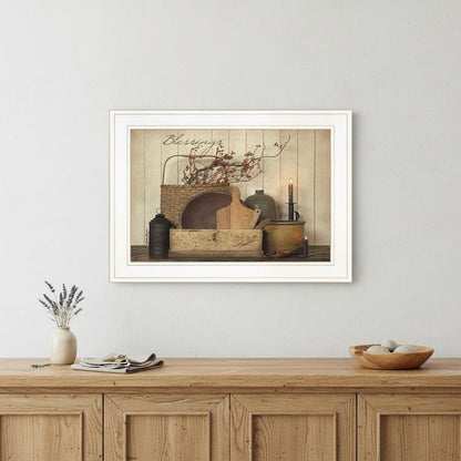 Count your Blessing 1 White Framed Print Wall Art HomeRoots