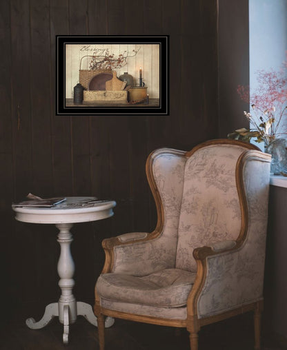 Count your Blessing 2 Black Framed Print Wall Art HomeRoots