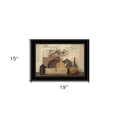 Count your Blessing 2 Black Framed Print Wall Art HomeRoots