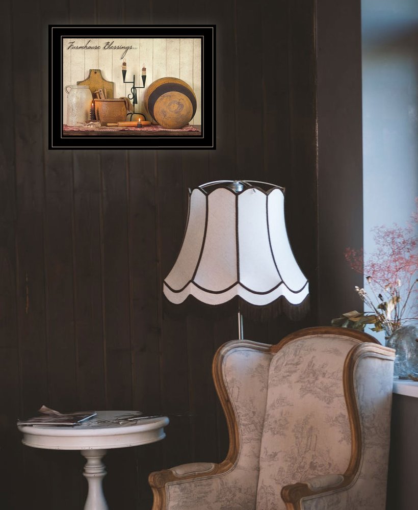 Farmhouse Blessings 3 Black Framed Print Kitchen Wall Art HomeRoots