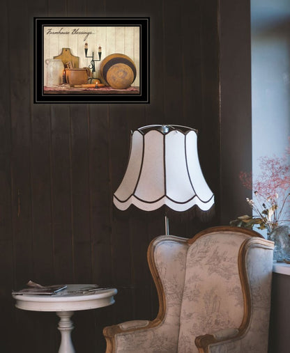 Farmhouse Blessings 3 Black Framed Print Kitchen Wall Art HomeRoots